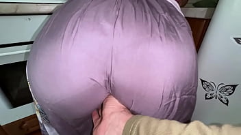 Stepson hoisted his step mother microskirt and witnessed a large arse for  anal invasion hookup